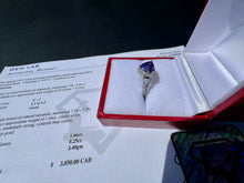 Load image into Gallery viewer, #901 EFFY Tanzanite &amp; Diamond Ring, Size 7
