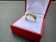 Load image into Gallery viewer, #686 - 10kt Yellow Gold, 1.00 Carat Diamond Cluster Band, Size 5

