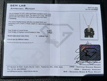 Load image into Gallery viewer, #785 - 10-14k Yellow Gold, Black Onyx Elephant Pendant &amp; 22” Chain

