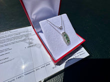 Load image into Gallery viewer, #790 - 14kt White Gold, Tourmaline &amp; Topaz Pendant Necklace 18”
