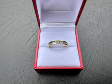 Load image into Gallery viewer, #697 - 10kt Yellow Gold, .37ct Diamond Band, Size 7 3/4
