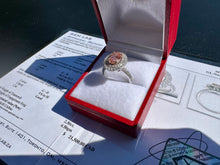 Load image into Gallery viewer, #847 - 14kt White Gold, 2.50 Carat Pink &amp; White Diamond Ring, Size 6
