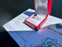 Load image into Gallery viewer, #786 - 14kt Yellow Gold, Sapphire &amp; Diamond Ring, Size 6

