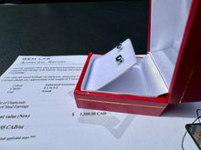 Load image into Gallery viewer, #894 - 1/2 Carat Blue Diamond Earrings, 14kt White Gold
