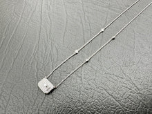 Load image into Gallery viewer, #622 - 14kt White Gold, Diamond Pendant &amp; Chain. Adjustable
