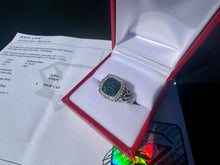 Load image into Gallery viewer, #865 - .925 Sterling Silver, Blue Diamond Ring, Size 8
