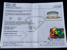 Load image into Gallery viewer, #873 - 14kt Yellow Gold, Alexandrite &amp; Diamond Band Size 6
