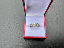 Load image into Gallery viewer, #686 - 10kt Yellow Gold, 1.00 Carat Diamond Cluster Band, Size 5
