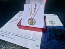 Load image into Gallery viewer, #868 - 10-14k Yellow Gold, Diamond “Happiness” Pendant Necklace
