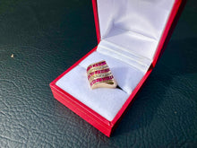 Load image into Gallery viewer, #745 - 14kt Yellow Gold, Ruby &amp; Diamond Ring Size 6
