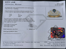 Load image into Gallery viewer, #871 - 18kt Yellow Gold, Pear Sapphire &amp; Diamond Ring Sz 6 1/4
