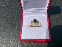 Load image into Gallery viewer, #630 - 14kt Yellow Gold, Sapphire &amp; Diamond Ring Size 6
