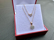 Load image into Gallery viewer, #714 - 1/2 Carat Diamond Pendant / Necklace, 14kt Rose Gold, 18”
