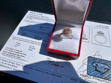 Load image into Gallery viewer, #847 - 14kt White Gold, 2.50 Carat Pink &amp; White Diamond Ring, Size 6
