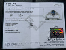 Load image into Gallery viewer, #586 - 10kt White Gold, Sapphire &amp; Diamond Custom Ring, Size 6
