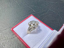 Load image into Gallery viewer, #694 - 10kt Yellow Gold, 1.15ct Diamond Dinner Ring, Size 7
