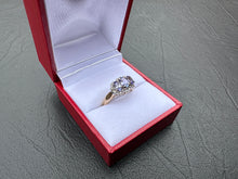 Load image into Gallery viewer, #692 - 10k Yellow Gold, Tanzanite &amp; Diamond Ring, Size 5 3/4
