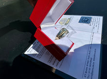 Load image into Gallery viewer, #778 - 10kt White &amp; Yellow Rolex Style Diamond Ring, Size 10
