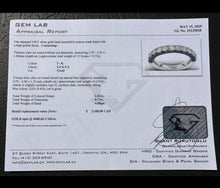 Load image into Gallery viewer, #640 - 14kt White Gold, Sapphire &amp; Diamond Band, Size 5
