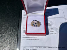 Load image into Gallery viewer, #846 - 14kt Yellow Gold, Sapphire &amp; Diamond Custom Ring SZ 6
