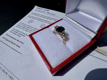 Load image into Gallery viewer, #900 - 14kt Yellow Gold, Sapphire &amp; Diamond Ring Size 6

