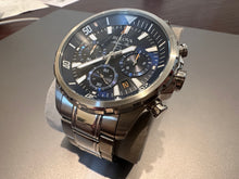 Load image into Gallery viewer, #743 - Bulova Men&#39;s Chronograph Quartz Watch with Stainless Steel Strap 96B256, Blue, Bracelet, Blue, Bracelet
