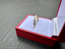 Load image into Gallery viewer, #697 - 10kt Yellow Gold, .37ct Diamond Band, Size 7 3/4
