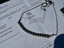 Load image into Gallery viewer, #867 - Sterling &amp; Black Diamond 1/4ct Adjustable Bracelet
