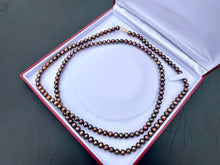 Load image into Gallery viewer, #600 - Brown Freshwater Pearls, 14k Clasp, 42” Length

