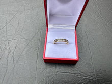 Load image into Gallery viewer, #697 - 10kt Yellow Gold, .37ct Diamond Band, Size 7 3/4
