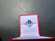 Load image into Gallery viewer, #710 - 10kt Yellow Gold, Topaz &amp; Diamond Ring, Size 6
