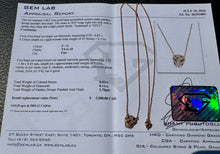 Load image into Gallery viewer, #851 - 14kt Rose Gold, EFFY Panther Diamond Pendant 16-18”
