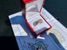 Load image into Gallery viewer, #799 - 14kt Custom Oval &amp; Round Diamond Band, Size 6
