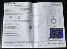 Load image into Gallery viewer, #733 - 18” 14kt White &amp; Yellow Gold, Sapphire &amp; Diamond Necklace &amp; Pendant
