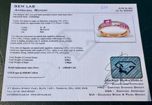 Load image into Gallery viewer, #608 - 14kt Rose Gold, Pink Sapphire &amp; Diamond Ring, Size 6

