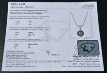 Load image into Gallery viewer, #672 - Blue, White &amp; Brown Diamond Evil Eye Pendant &amp; 20” Necklace
