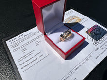 Load image into Gallery viewer, #843 - 14kt Yellow, White &amp; Rose Gold EFFY Diamond Ring Sz 7
