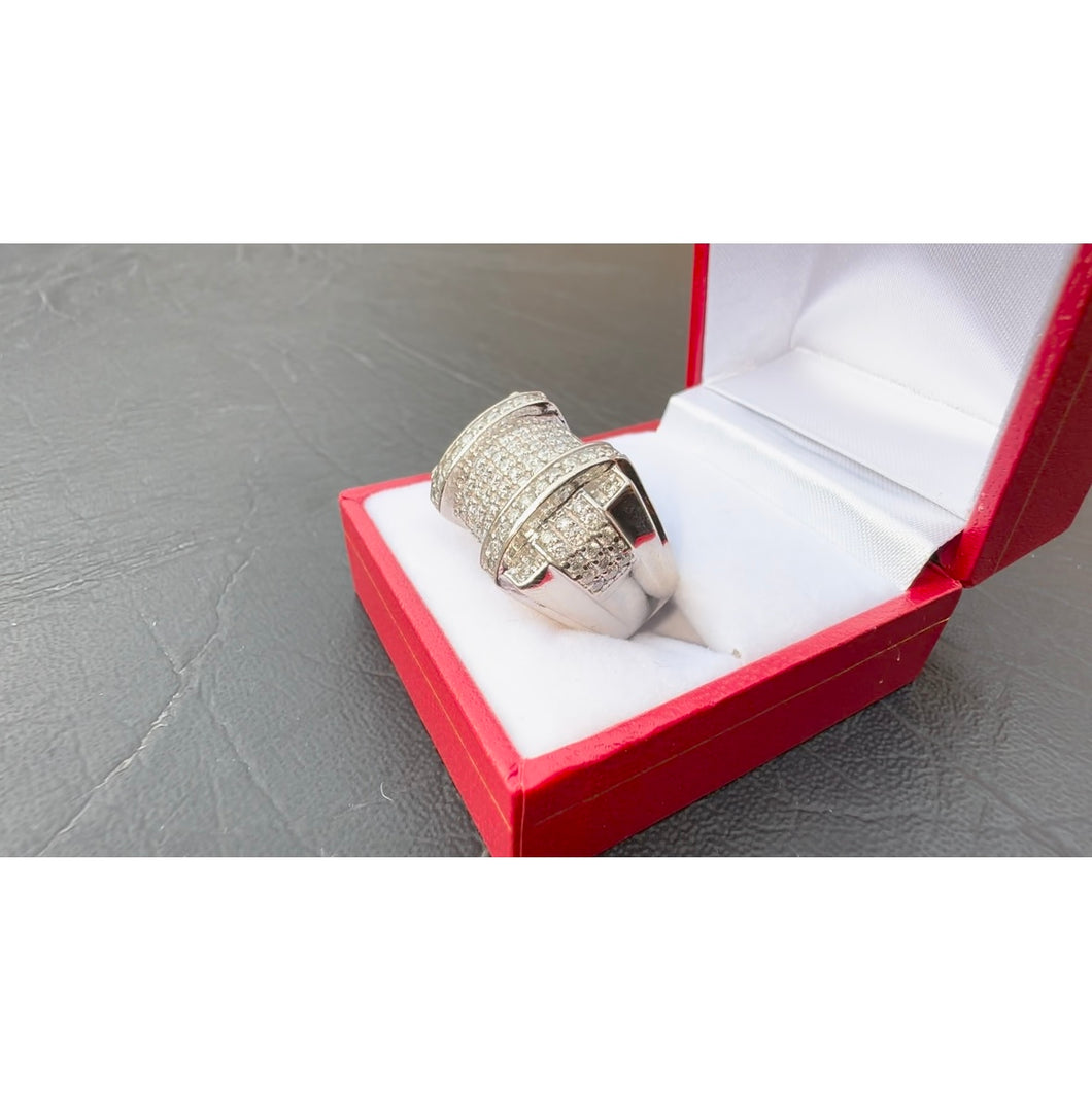 #566 - 10kt White Gold, 1.50 Carat Diamond Ring, Size 9 3/4