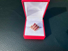 Load image into Gallery viewer, #745 - 14kt Yellow Gold, Ruby &amp; Diamond Ring Size 6
