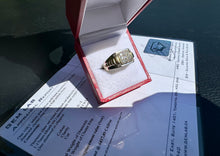 Load image into Gallery viewer, #778 - 10kt White &amp; Yellow Rolex Style Diamond Ring, Size 10
