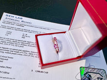 Load image into Gallery viewer, #608 - 14kt Rose Gold, Pink Sapphire &amp; Diamond Ring, Size 6
