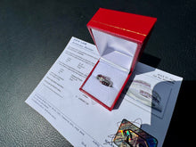 Load image into Gallery viewer, #878 - 14kt White Gold, Purple &amp; White Diamond Band, Size 7
