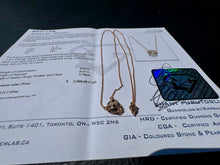 Load image into Gallery viewer, #851 - 14kt Rose Gold, EFFY Panther Diamond Pendant 16-18”
