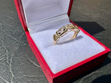Load image into Gallery viewer, #707 - 14kt Yellow Gold, Brown Diamond &amp; Quartz Custom Band, Size 6
