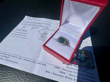 Load image into Gallery viewer, #865 - .925 Sterling Silver, Blue Diamond Ring, Size 8
