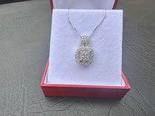 Load image into Gallery viewer, #596 - 1.00 Carat Diamond Pendant, 10k White Gold. 18” Length
