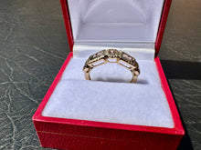 Load image into Gallery viewer, #707 - 14kt Yellow Gold, Brown Diamond &amp; Quartz Custom Band, Size 6
