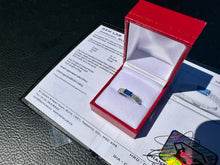 Load image into Gallery viewer, #858 - 14kt White Gold EFFY Diamond / Sapphire Ring Size 7
