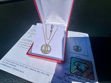 Load image into Gallery viewer, #868 - 10-14k Yellow Gold, Diamond “Happiness” Pendant Necklace
