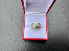 Load image into Gallery viewer, #686 - 10kt Yellow Gold, 1.00 Carat Diamond Cluster Band, Size 5
